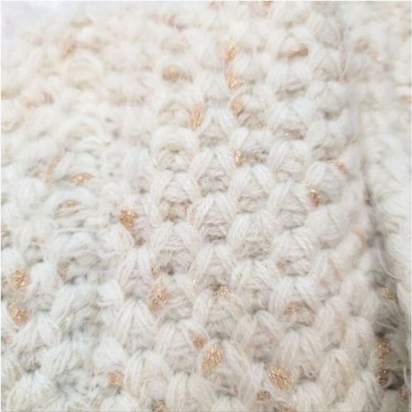 Michelle Nicole Super Soft Eyelash Wool Blend Beaded Sweater Cardigan Size Small - Picture 7 of 11